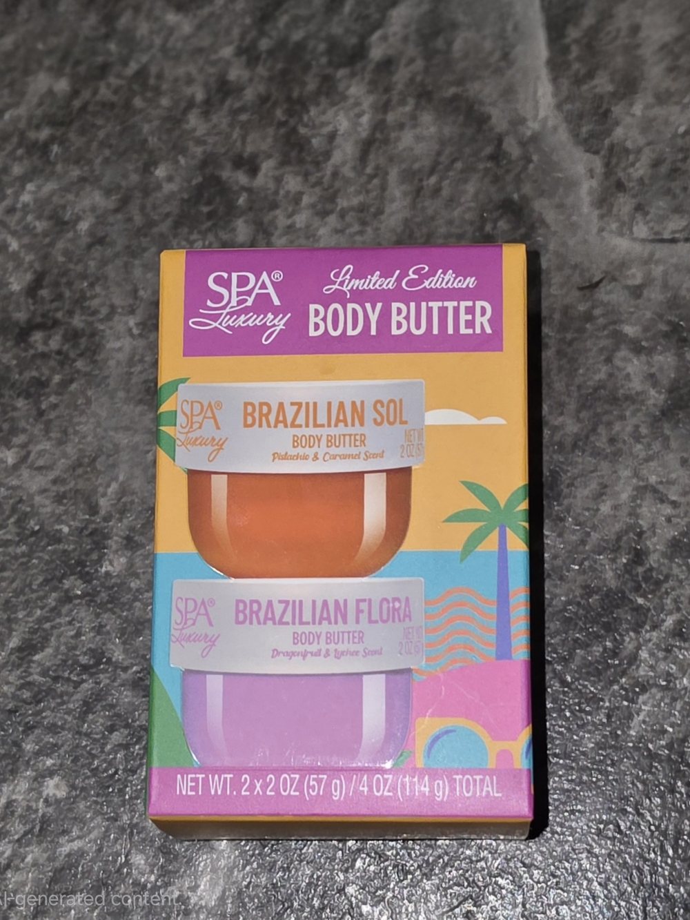 Spa Luxury Limited Edition Body Butter - Brazilian Sol & Brazilian Flora 2oz